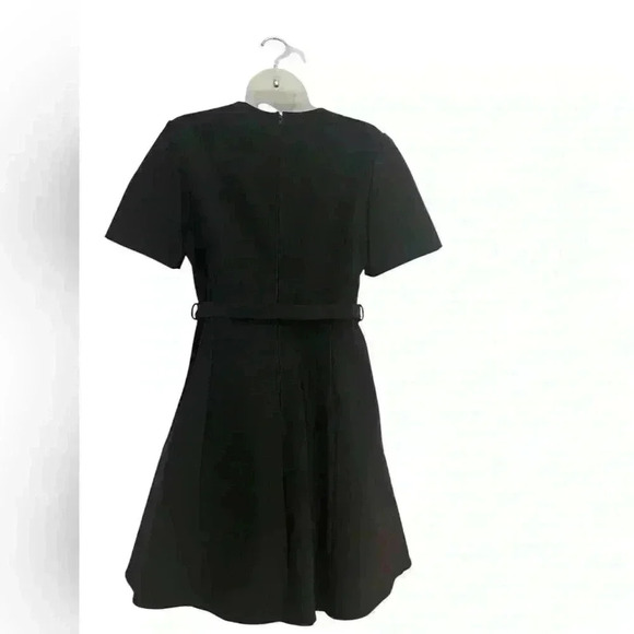 Scanlan Theodore Italian Milano Short Sleeve Black Mini Dress 12AU / US 8 NWT - Picture 3 of 8